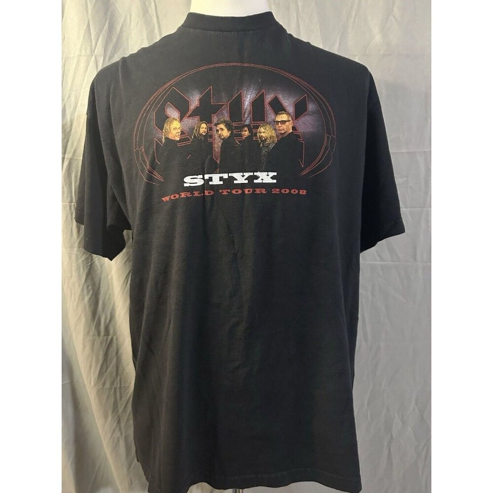Styx - World Tour 2008. Black Shirt Size XL
